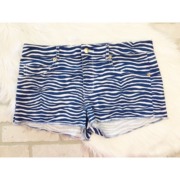 MICHAEL Michael Kors Pants - NWT Michael Kors Striped Jean Shorts Size 8